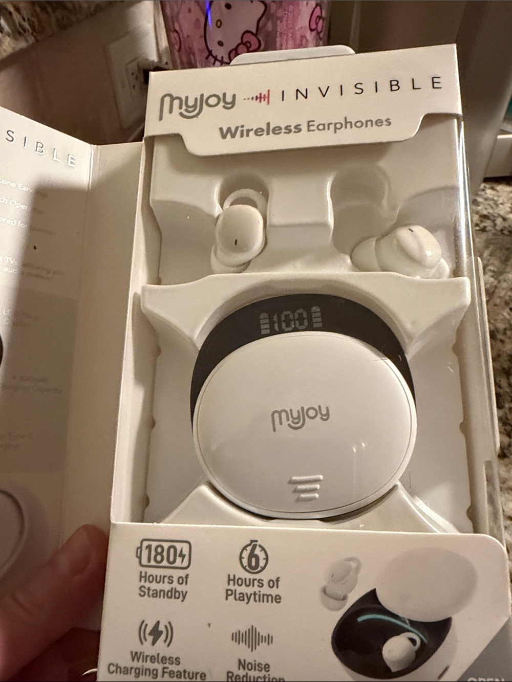 myjoy ~Invisible Wireless Earphones - NWT in Magnetic Close Box